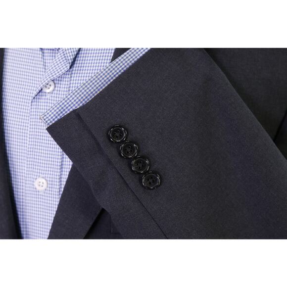 Lauren Ralph Lauren Mens Slim Fit Solid Gray 2-Btn Wool Blazer Jacket 42R - Picture 6 of 9